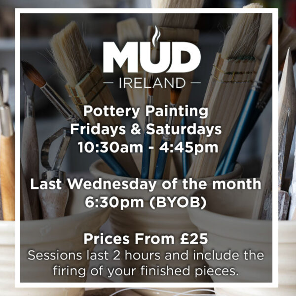 Pottery painting Mud Ireland Pottery Northern Ireland June 2024