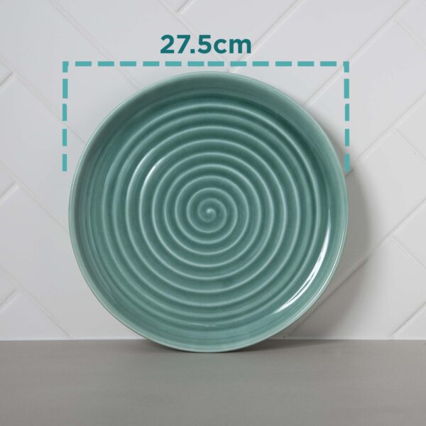 Aquamarine Dinner Plate measurements Mud Ireland Handcrafted Irish Pottery Ceramics