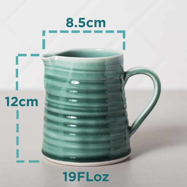 Aquamarine Gravy Jug Measurements Mud Ireland Handcrafted Irish Pottery Ceramics