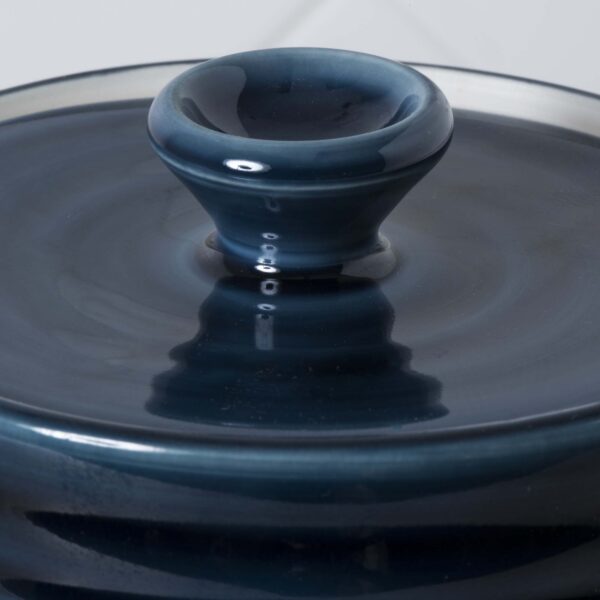 Midnight Navy Lid Mud Ireland Handcrafted Irish Pottery Ceramics