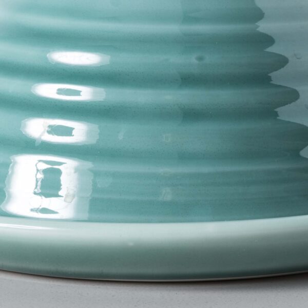 Aquamarine Turquoise Butter Bell Feature Mud Ireland Handcrafted Irish Pottery Ceramics