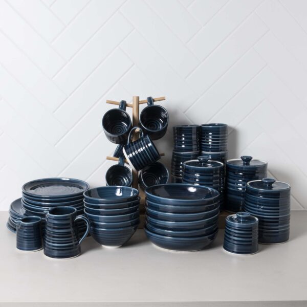 Midnight Navy Collectors Dinner Service Mud Ireland Handcrafted Irish Pottery and Ceramics