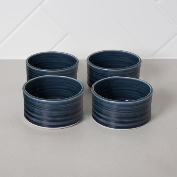 Midnight Navy Ramekin Set Mud Ireland Handcrafted Irish Pottery Ceramics