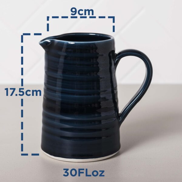 Midnight Water Jug Measurements Mud Ireland Handcrafted Irish Pottery Ceramics