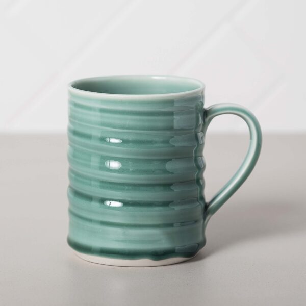 Aquamarine Turquoise Large Mug Mud Ireland Handcrafted Irish Pottery Ceramics