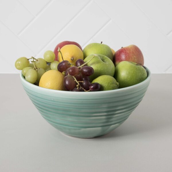 Aquamarine Fruit Bowl Mud Ireland Handcrafted Irish Pottery Ceramics