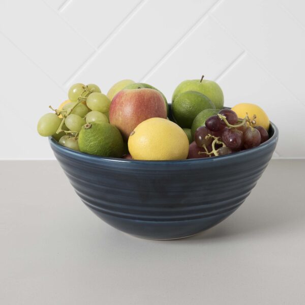 Midnight Navy Fruit Bowl Mud Ireland Handcrafted Irish Pottery Ceramics