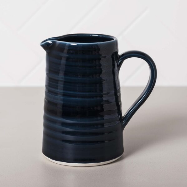 Midnight Navy Water Jug Mud Ireland Handcrafted Irish Pottery Ceramics