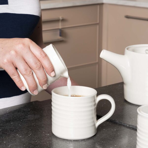 Milk jug in use Ming Porcelain Collection Mud Ireland Pottery Handcrafted Ceramics