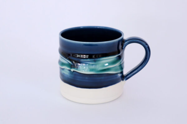 Northern Lights Handcrafted Mug Aurora Mud Ireland Pottery Irish Insipiration clay porcelain handmade