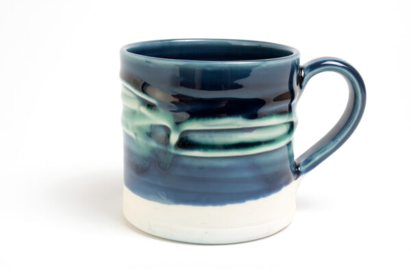 Northern Lights Mug web Northern Lights Coloured Accents Web Mud Ireland Pottery Irish ceramics handmade art clay nature Northern Lights Aurora