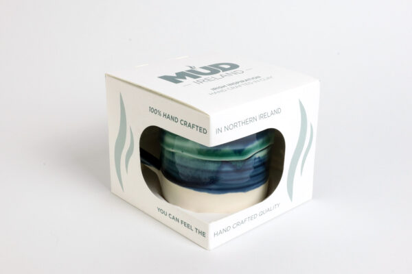 Northern Lights Mug Box Northern Lights Coloured Accents Web Mud Ireland Pottery Irish ceramics handmade art clay nature Northern Lights Aurora